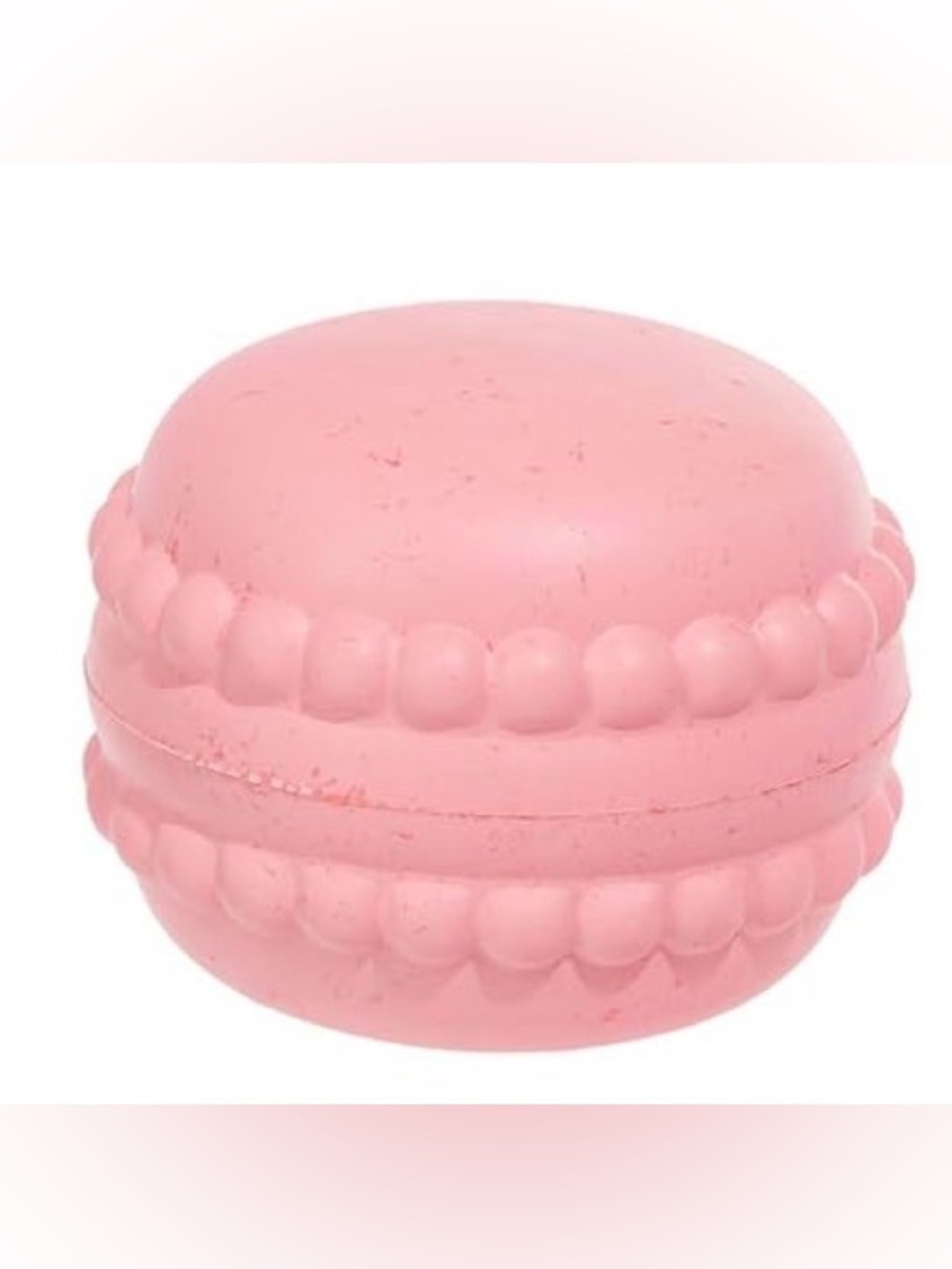 Bark Box Superchewer M- L macaroon cookie dog toy NEW wacky bounce solid rubber